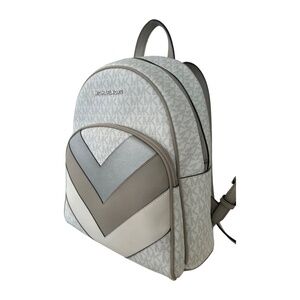 MICHAEL Michael Kors Gray and Cream Backpack